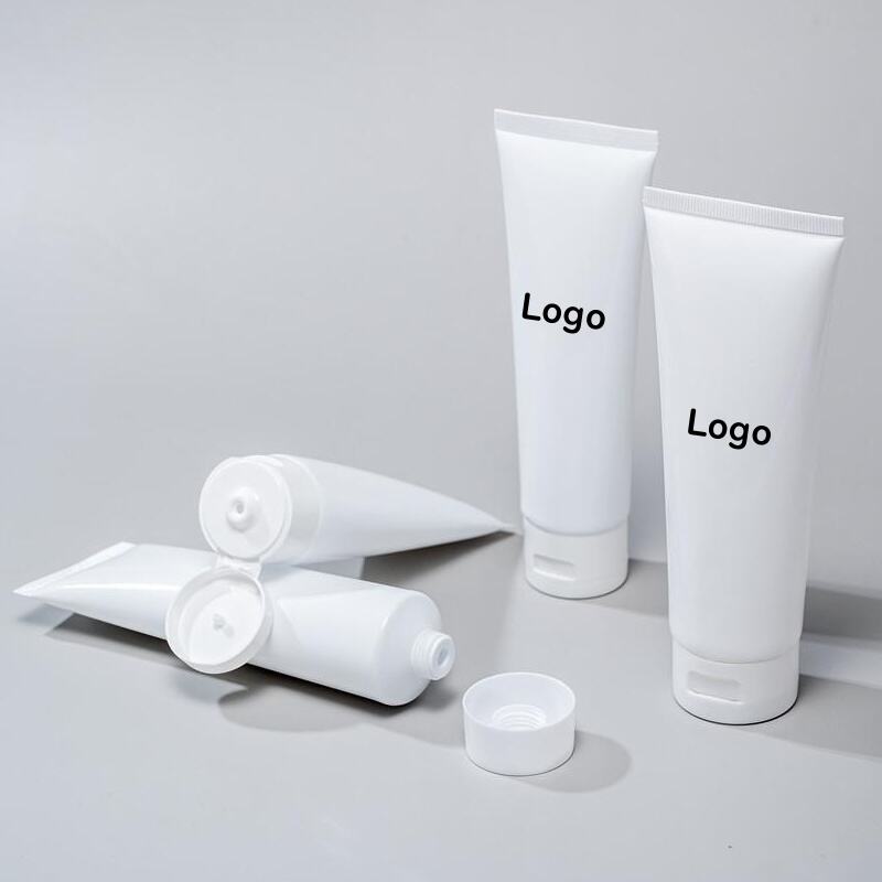Hotel Shampoo Cosmetics Tubes Customized Logo White Plastic Disposable Toiletries