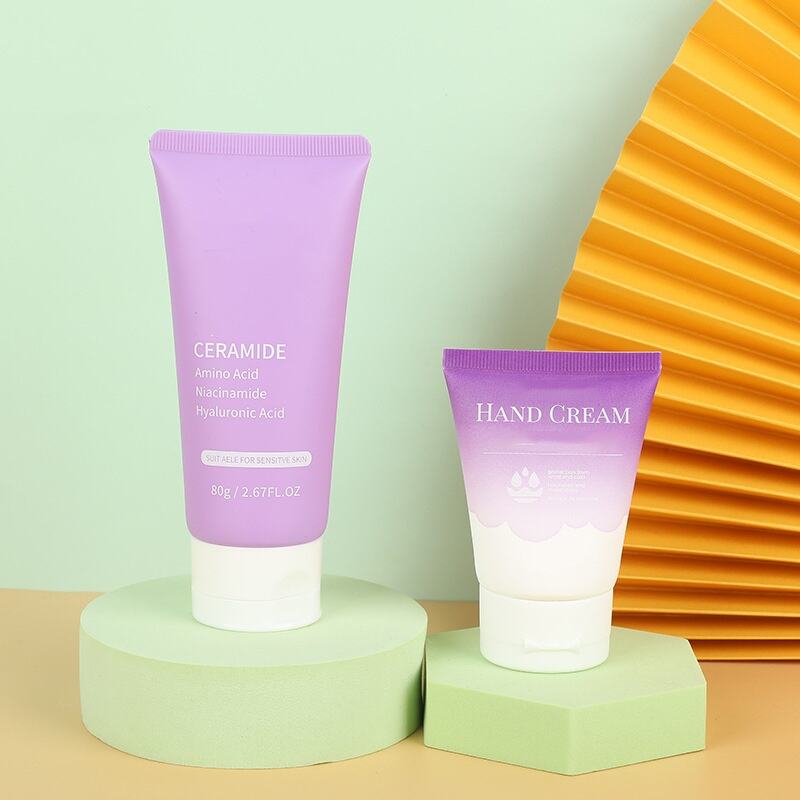 Kunststoff Weiß Weichplastikrohr Verpackung Kundenspezifisches Logo Handcreme Leere Kosmetiktube