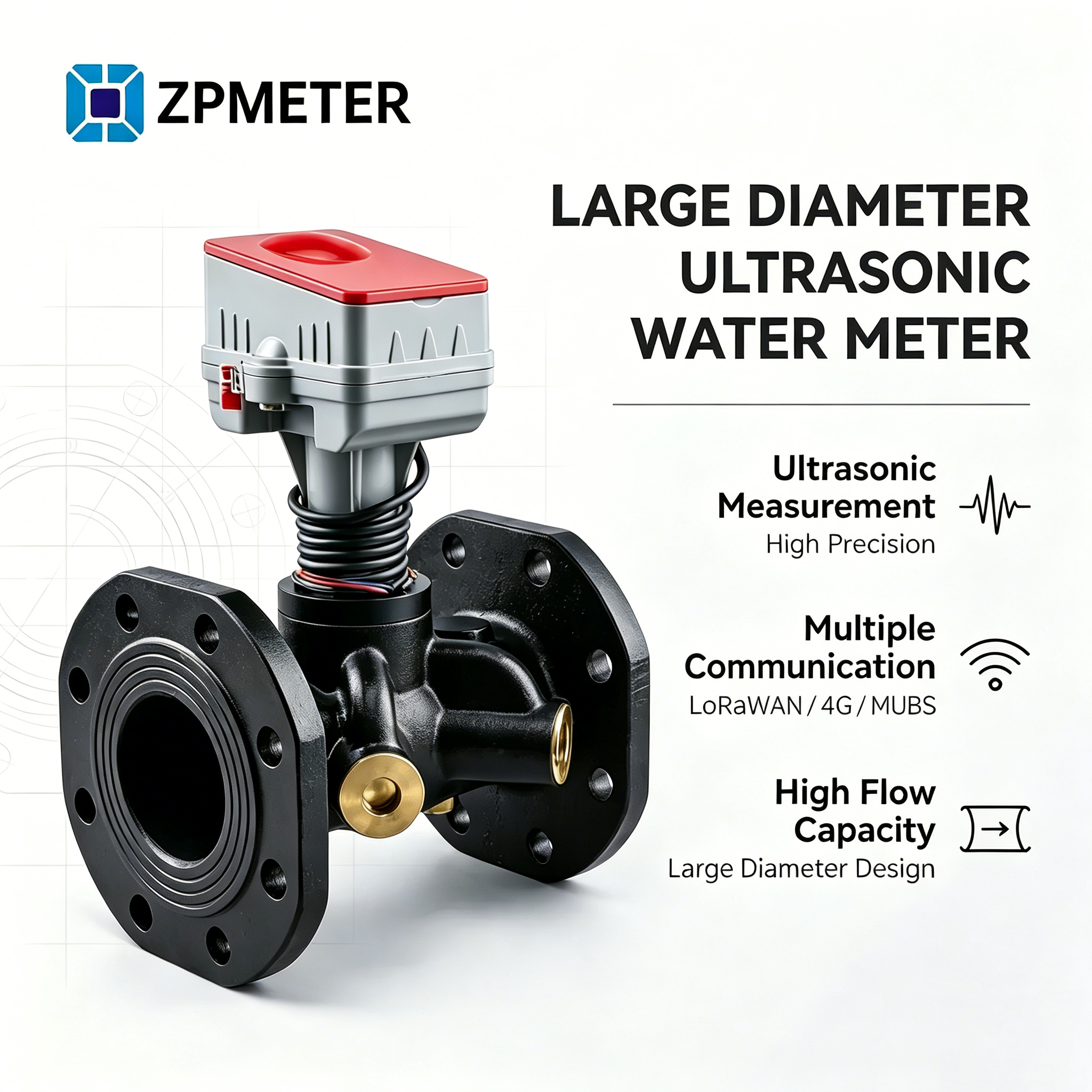 Large Diameter Ultrasonic Water Meter 213D