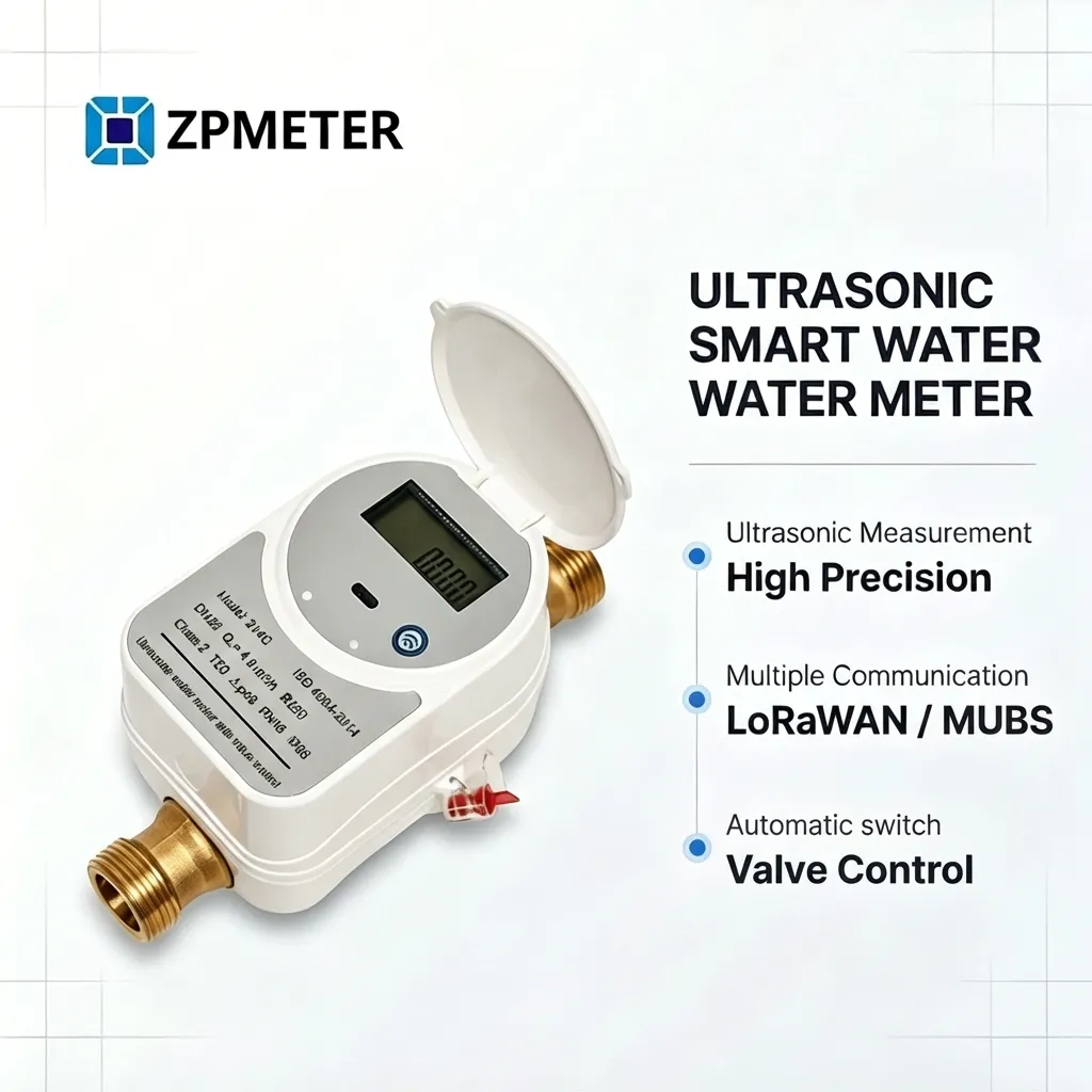 Valve Control Ultrasonic Water Meter 214C