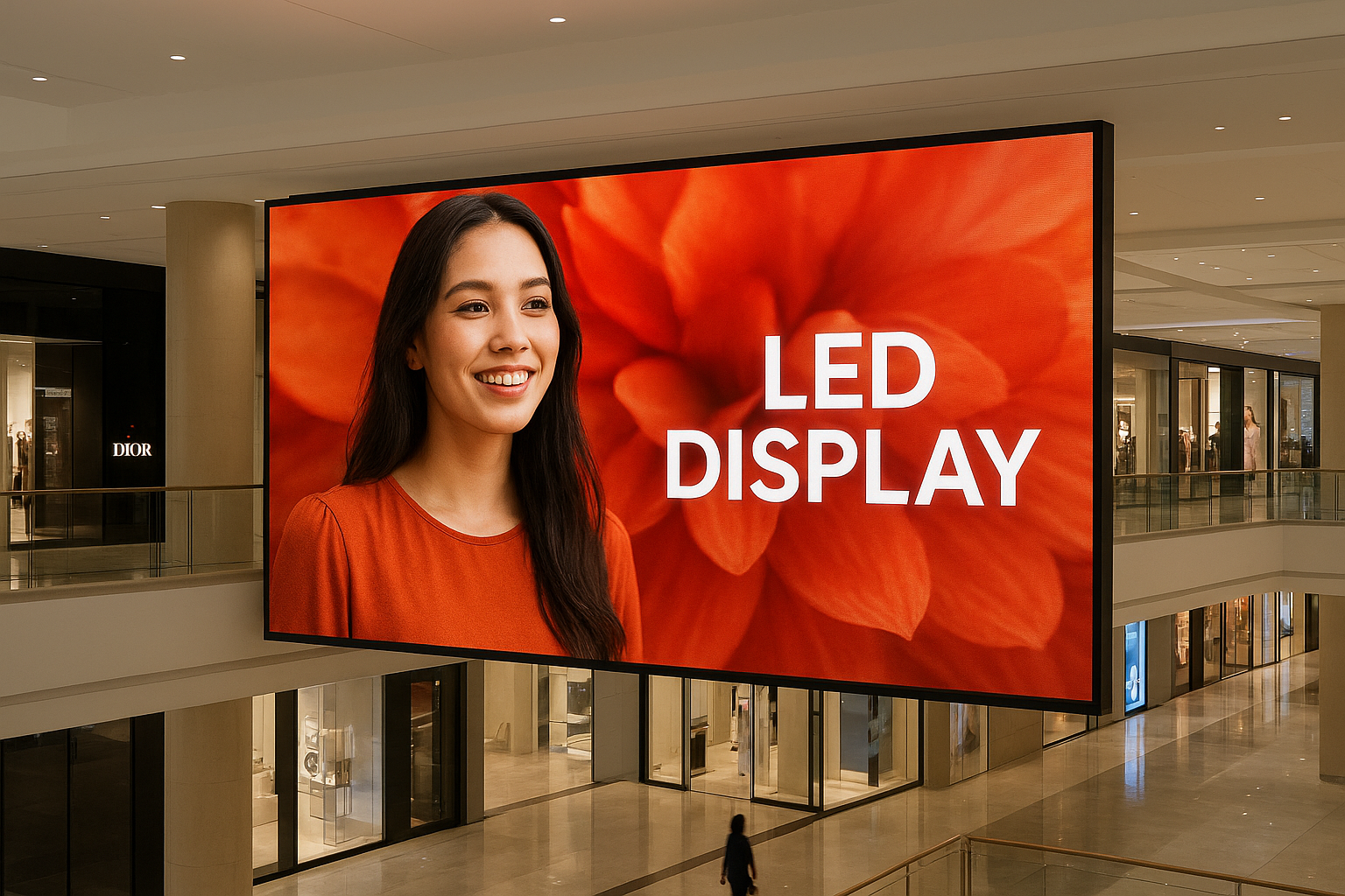 LED-wysingskerm vir inkopiesentrum in Maleisië