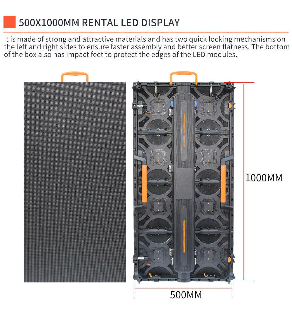 led screen testing grid concert