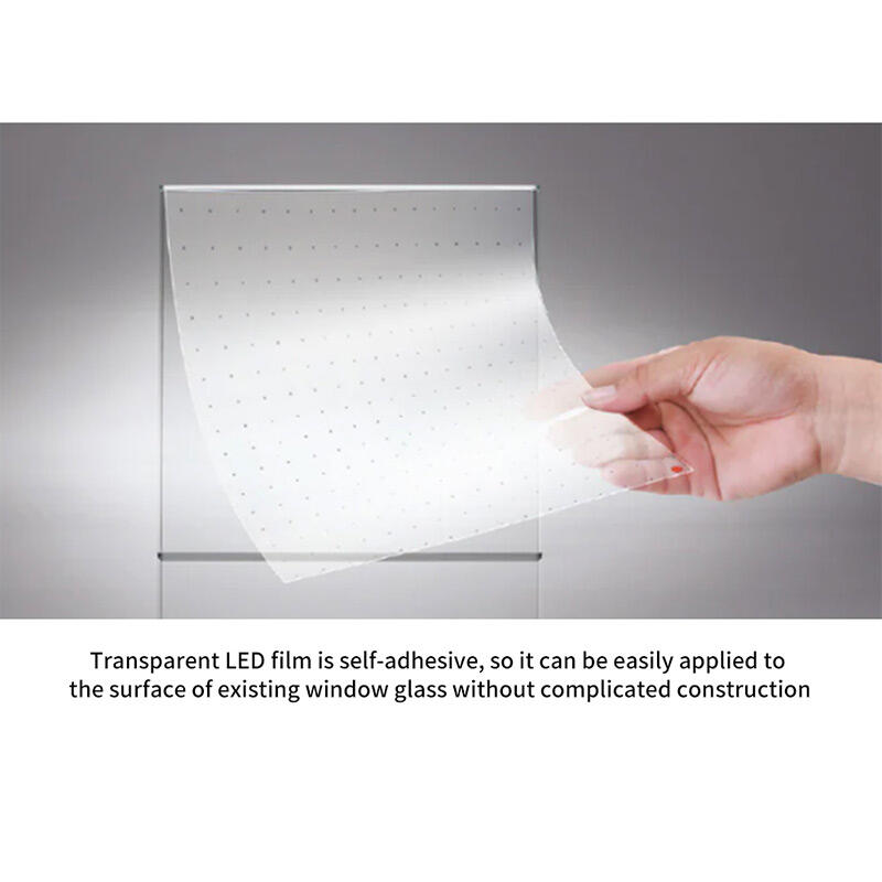 Pantalla de película LED flexible transparente sobre vidrio - Innovador ...