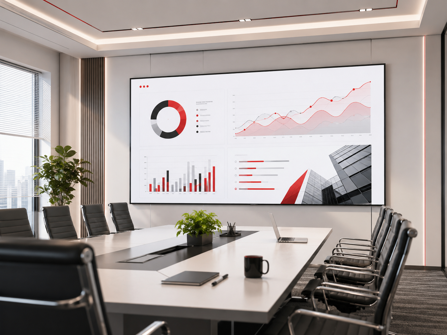 LED Display Screen Size Guide for Meeting Rooms