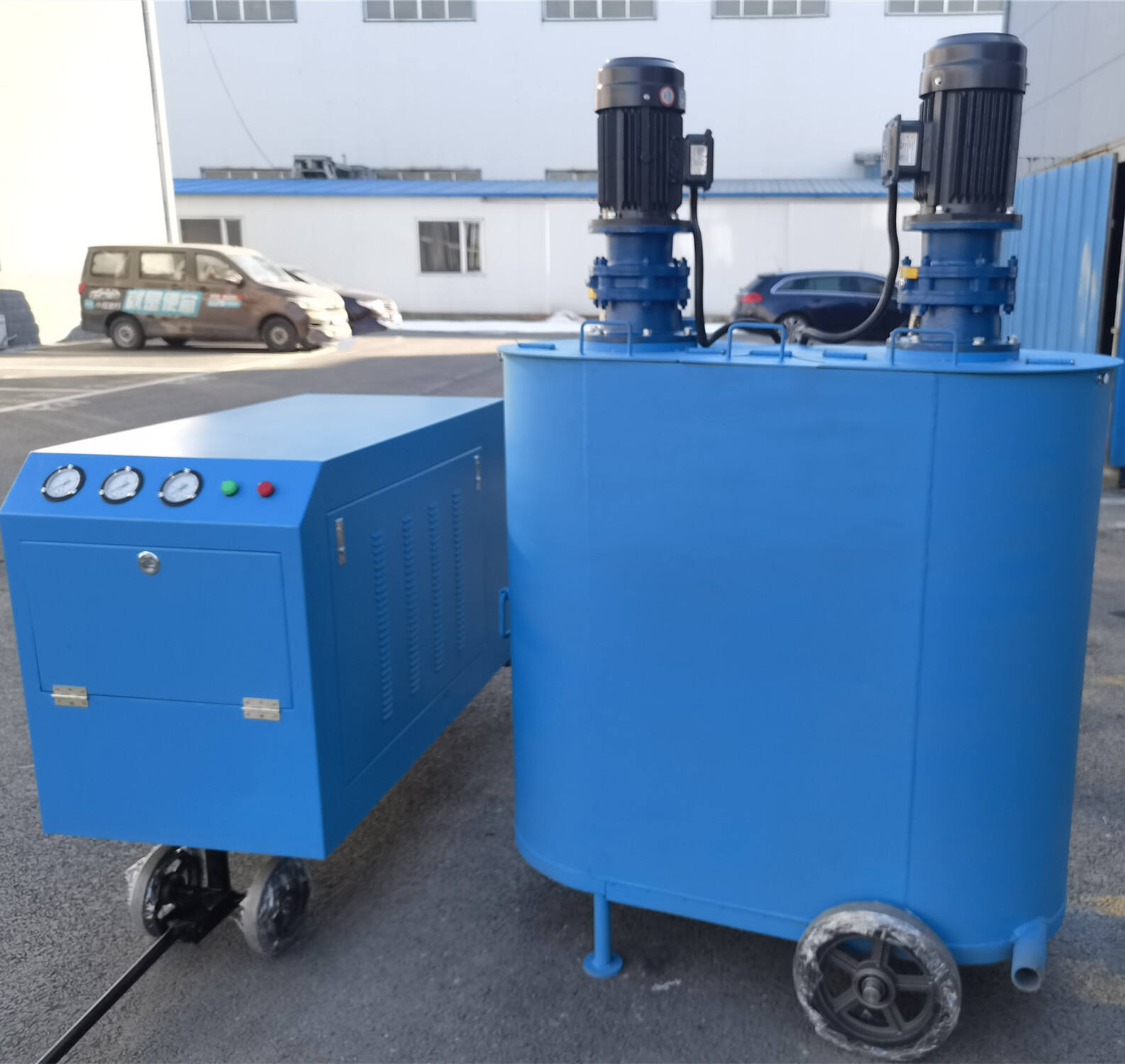 Staveniště uživatele zařízení pro výrobu pěnobetonu v Jižní Africe – zemní práce