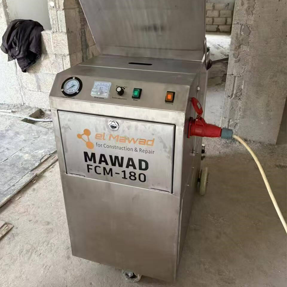 Libanonský zákazníci používají zařízení pro výrobu pěnobetonu k výrobě prefabrikovaných bloků