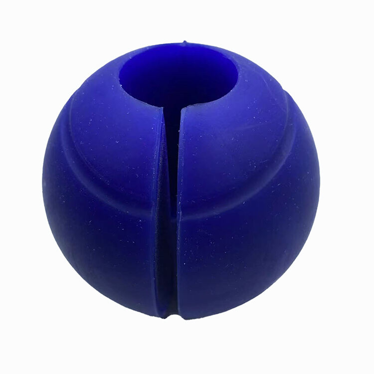 PULI Certified Custom High Density Round Solid Silicone Rubber Ball With Hole details