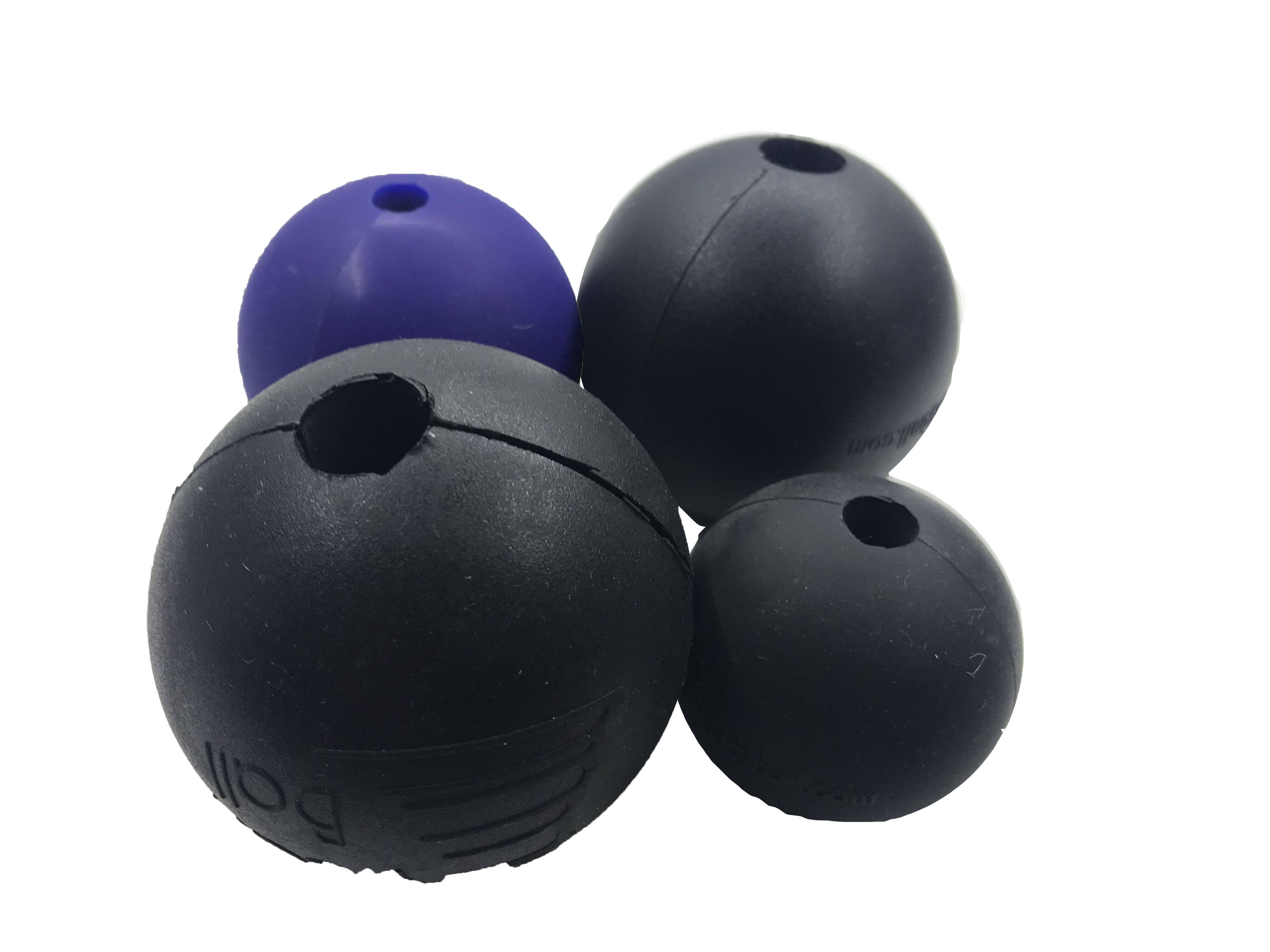 Customized Black hollow rubber ball manufacture