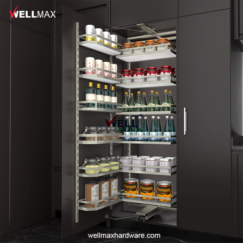 Wie ordnet man Gegenstände in Küchenkörben richtig an?