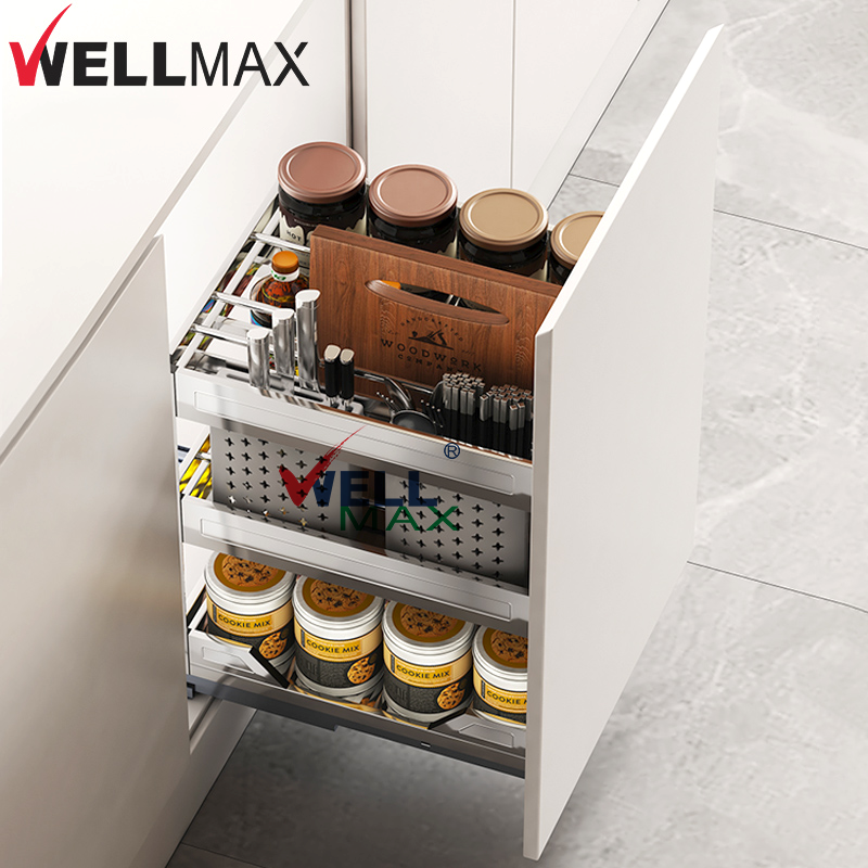 Welche Küchenschrankzubehörteile erhöhen die Stauraumkapazität?