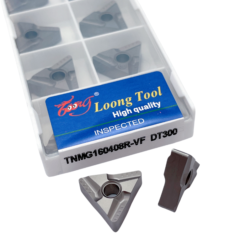 Precision machined cutting inserts, high-hardness ceramic inserts TNMG160408R-VF  DT300  Suitable for processing steel parts, stainless steel, etc.