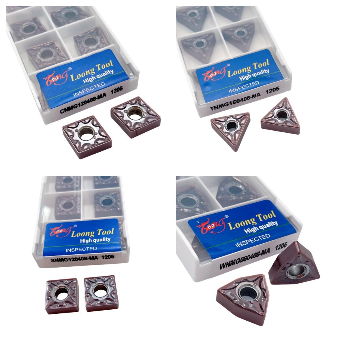 Chinese origin factory that produces CNC cutting tools Continuous intermittent turning of stainless steel parts It has both wear resistance and fracture resistance Suitable for stainless steel parts such as 201.304.316.316L