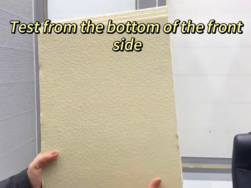 Demo di Pannello Murale Metallico Incombustibile.