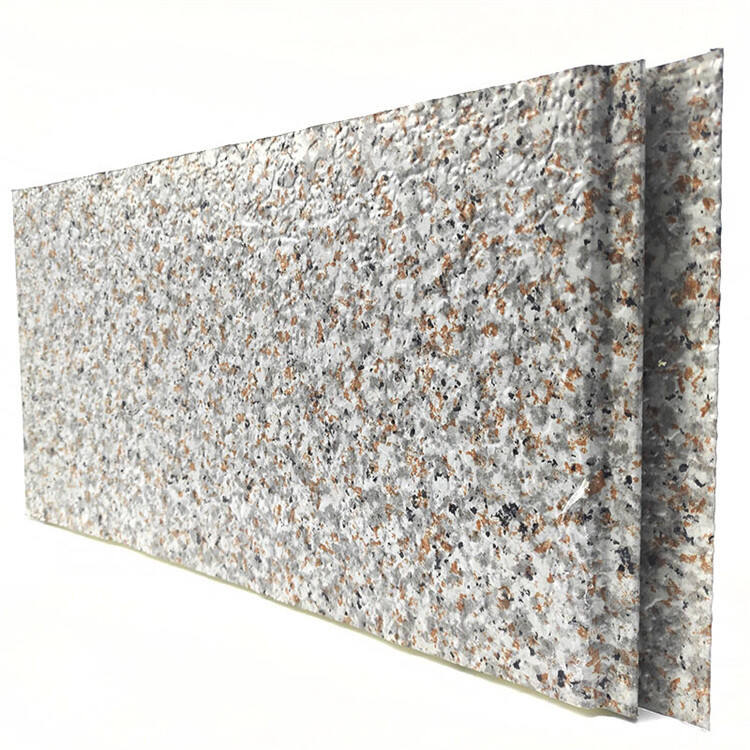 Panou sandwich eficient cu panou metallic decorativ exterior, panou pentru fațadă exterioră