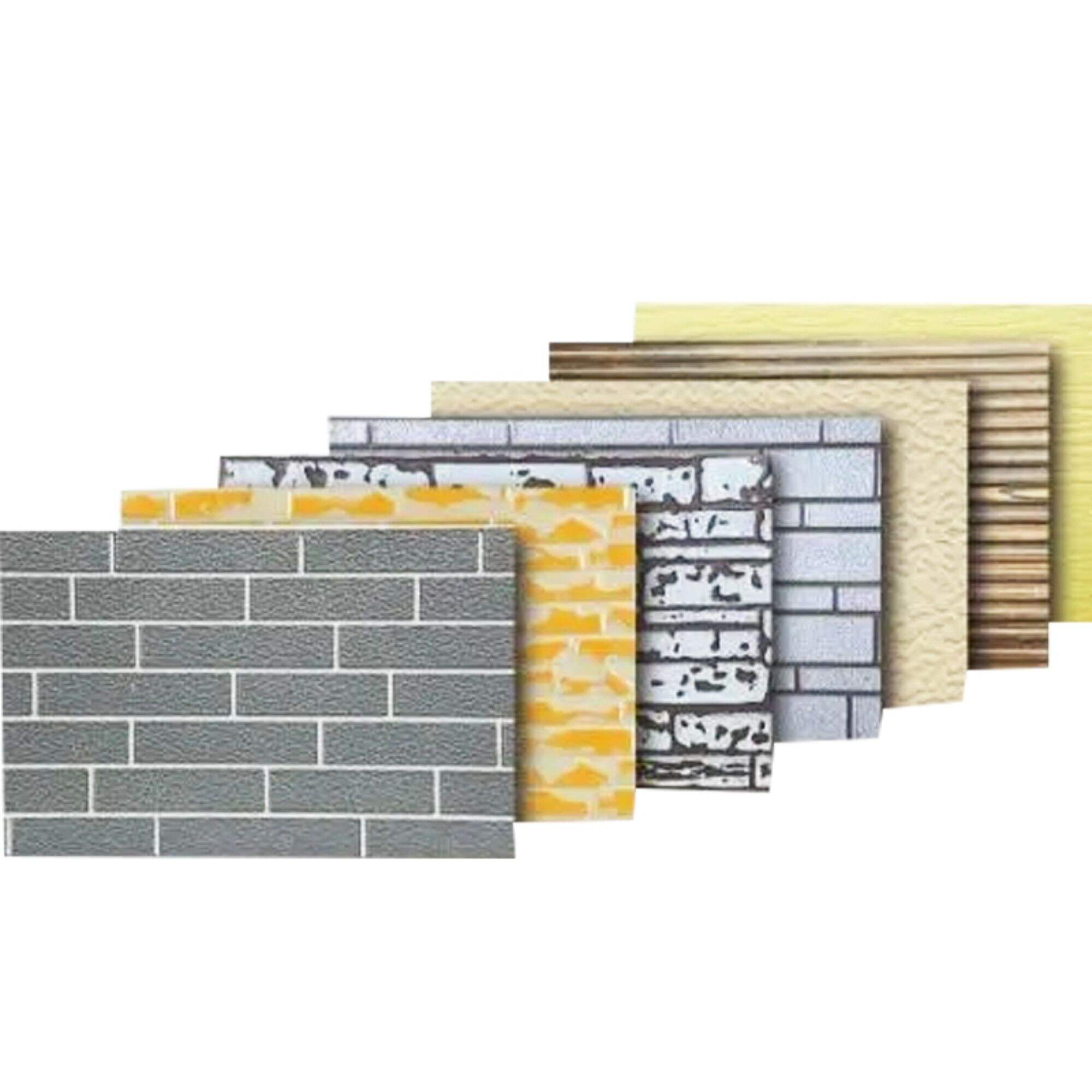 densitate de 43kg/M3 panou metallic pentru perete exterior sau interior, placa de decorație a casei