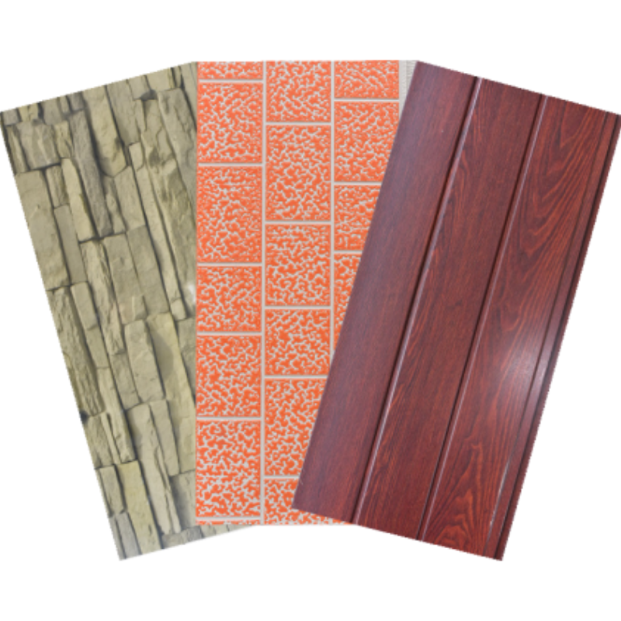 Panouri de perete brick exterioară panouri sandwich cu foamă de poliuretan PU izolate metal siding pentru casa exterioară