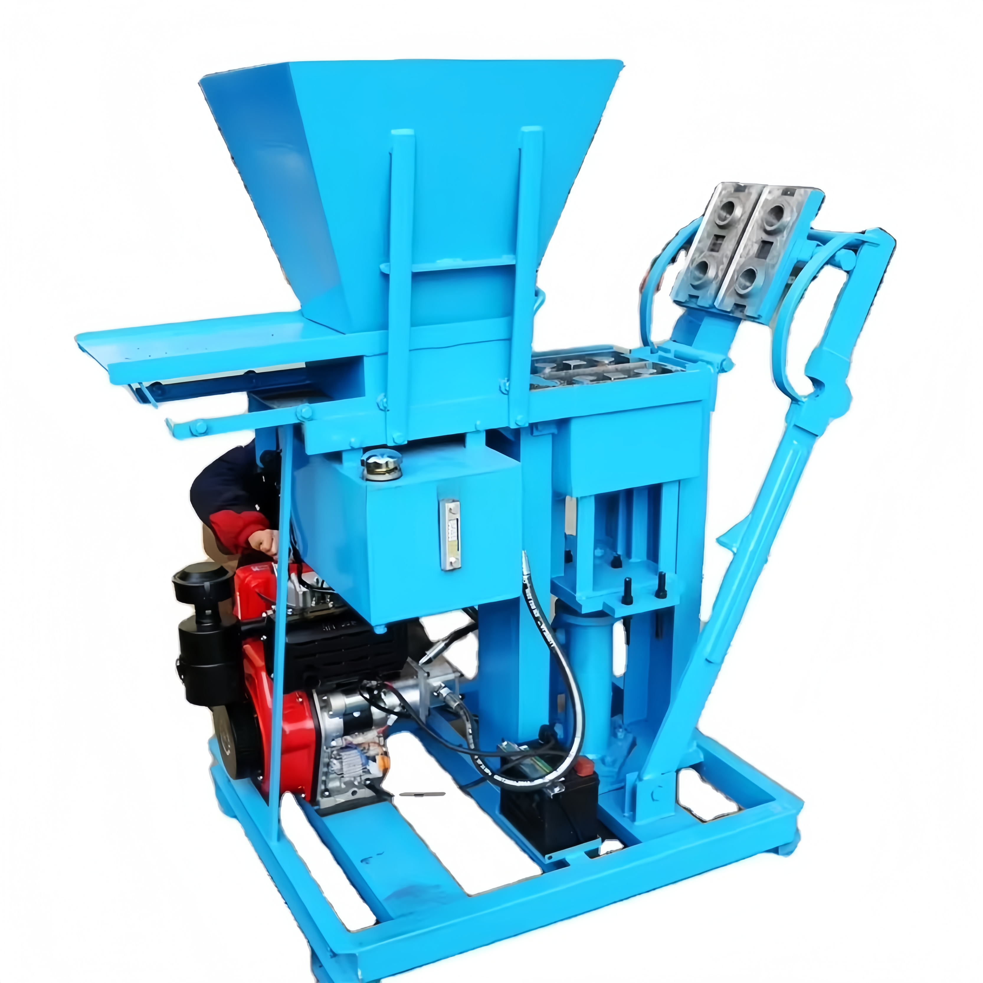 Eco Brava Compressed Bricks Maker Manual Earth Block Machine With Multiple Moulds