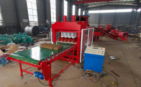 HBY4-10 CLAY BRICK MAKING PRODUCTION LINE AT QT4-18 CONCRETE BLOCK MACHINE PA RUMPA NG CONGO