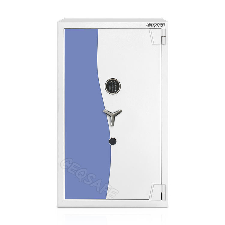 CEQSAFE Foshan New Designed 2 Hours Fireproof Large Heavy Fire Resistant Fingerprint Home Bank Office Deposit Safe Box