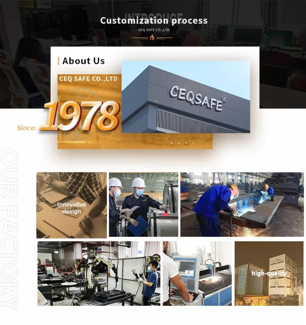 CEQSAFE Deposit Money Vault Stainless Steel Safe Vault Door Security Office Bank Vault manufacture