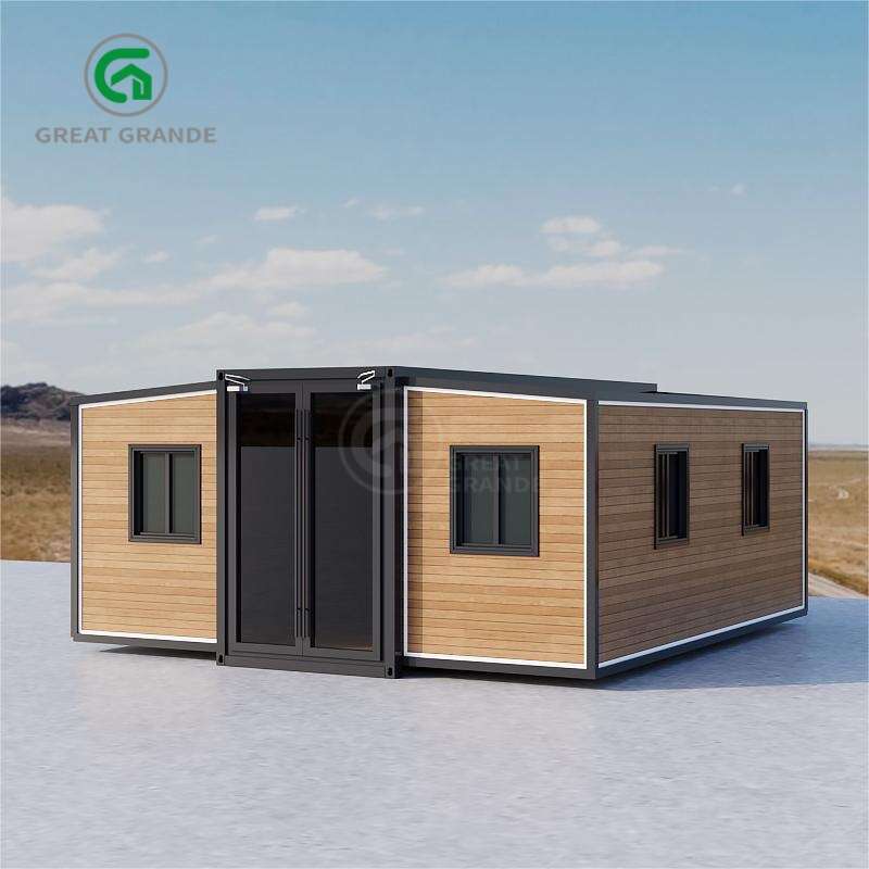 Prefab 20ft Expandable Container House With Two Rooms,One kitchen,One bathroom,customized available