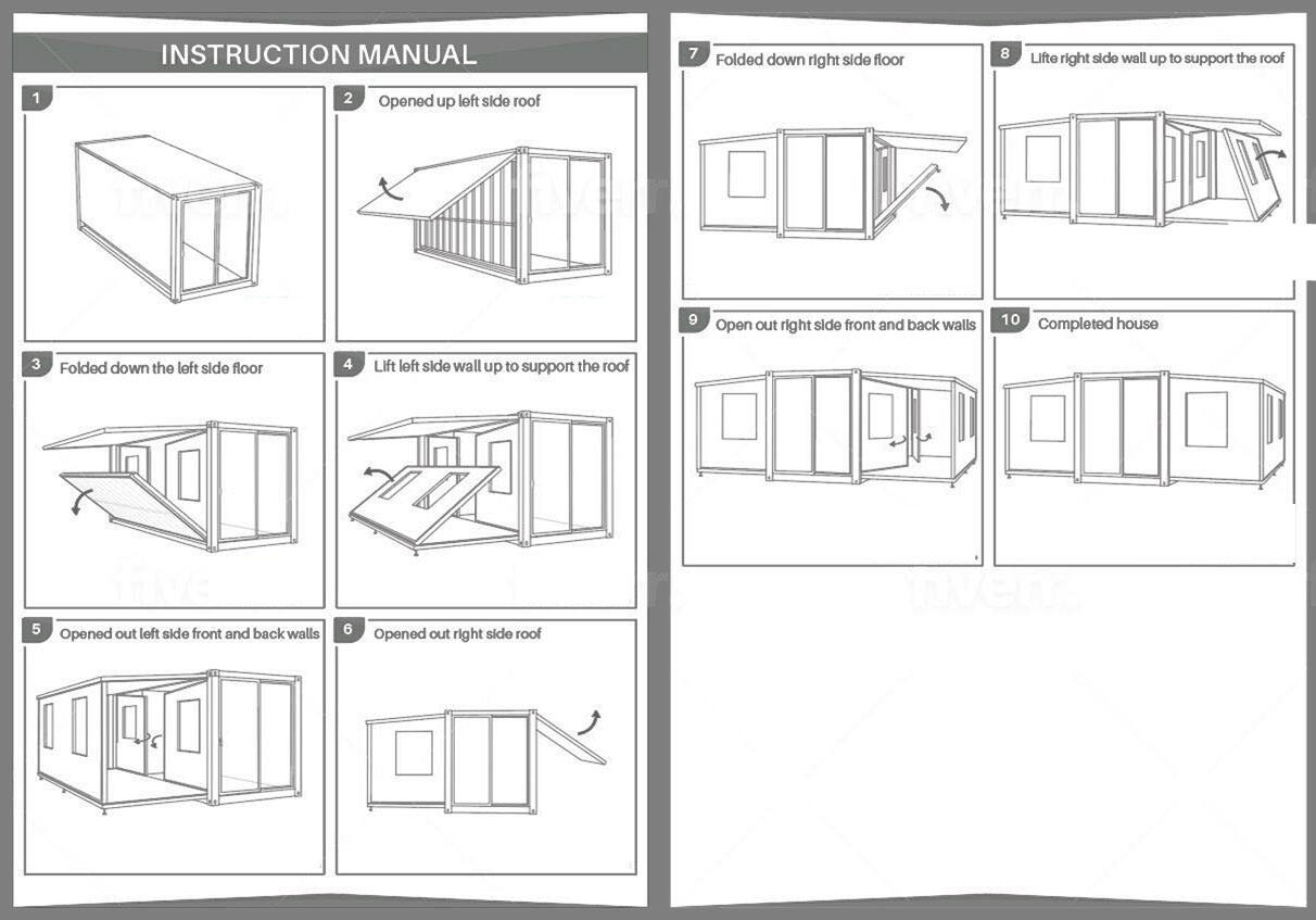 prefab container house step