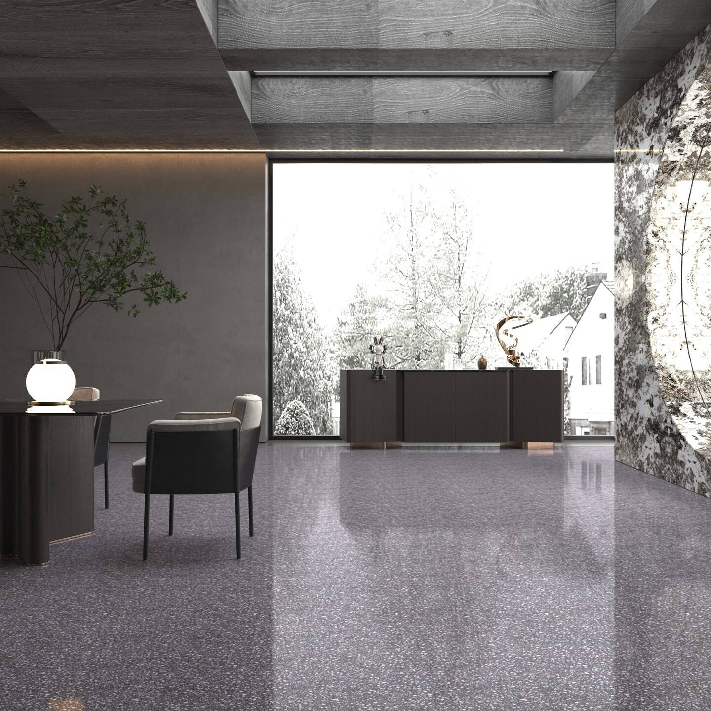 Polirlangan Terrazzo Pollarining Nofinligini Oshxaring