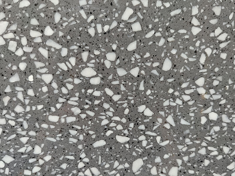 Artificial Stone Grey Epoxy Terrazzo Slab