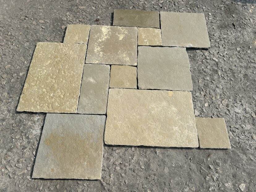 Honed Versailles French Pattern Limestone Floor Tiles