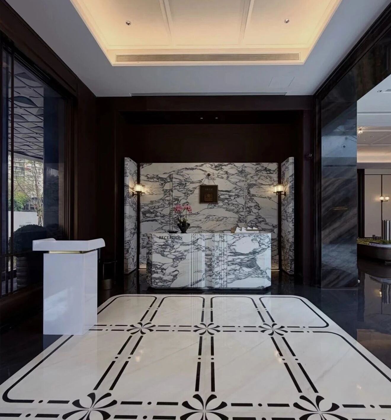 Arabescato Marble Reception Desk Project (3).jpg