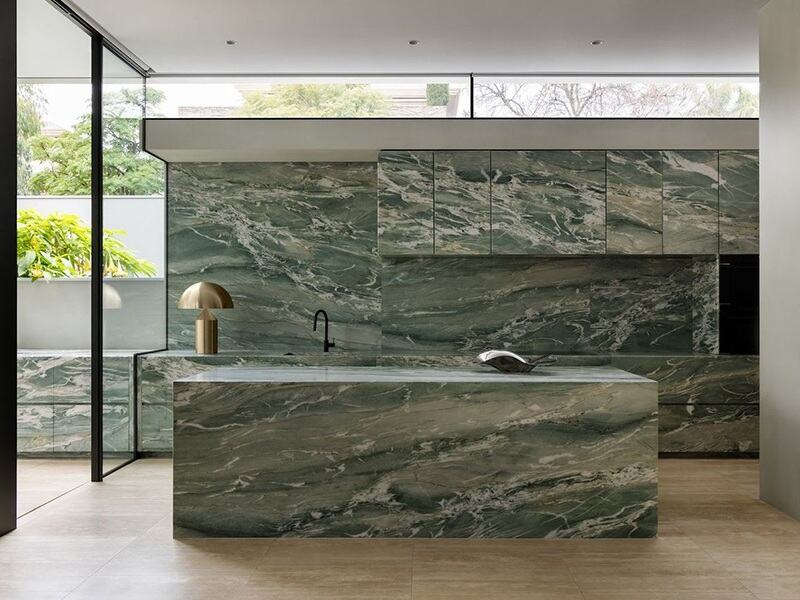 Groene Aquarzo-quartziet aanrechtplaat