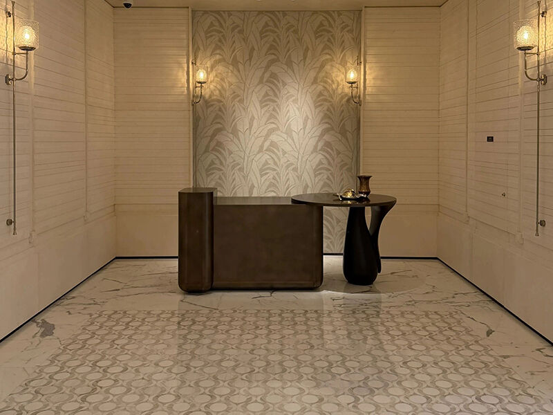 Hotel Natural Marble Staircase Flooring Project (2).jpg