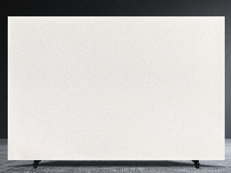 Artificial Stone Pearl White Epoxy Terrazzo Slab