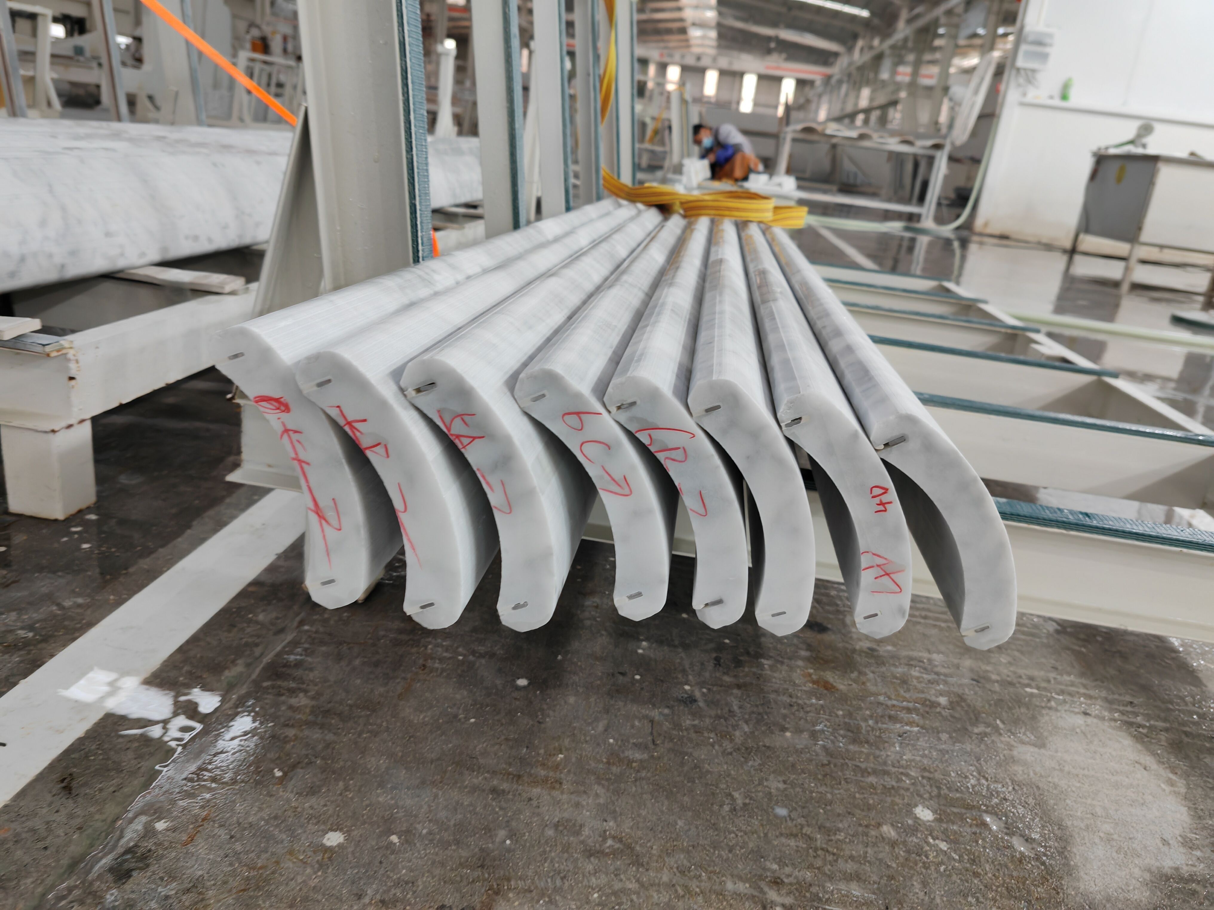 YUSHI STONEの大理石工場完成品