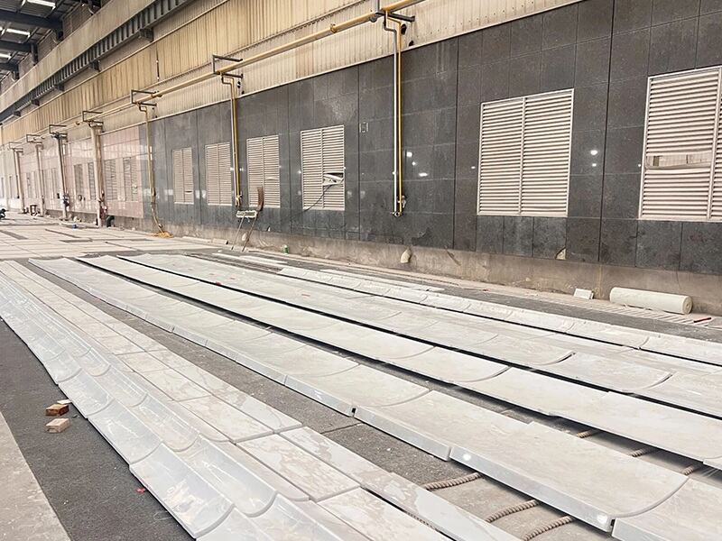 White Rhino Marble Fluted Wall Panels Supplier