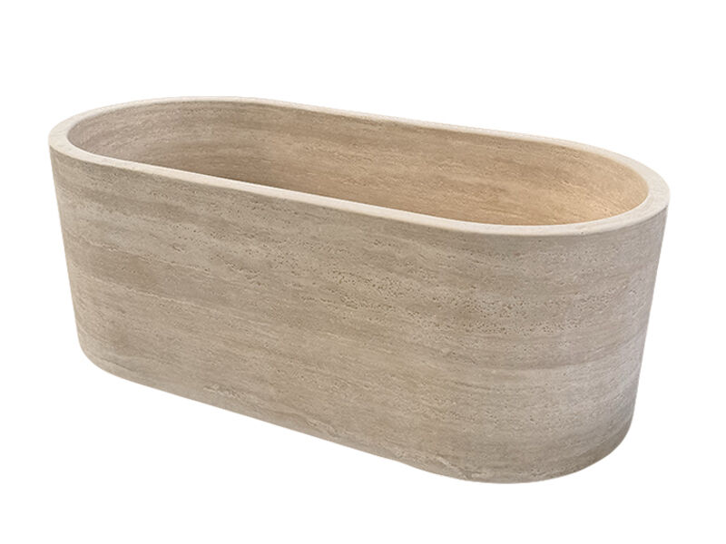 베이지 트라버틴 욕조 공급업체