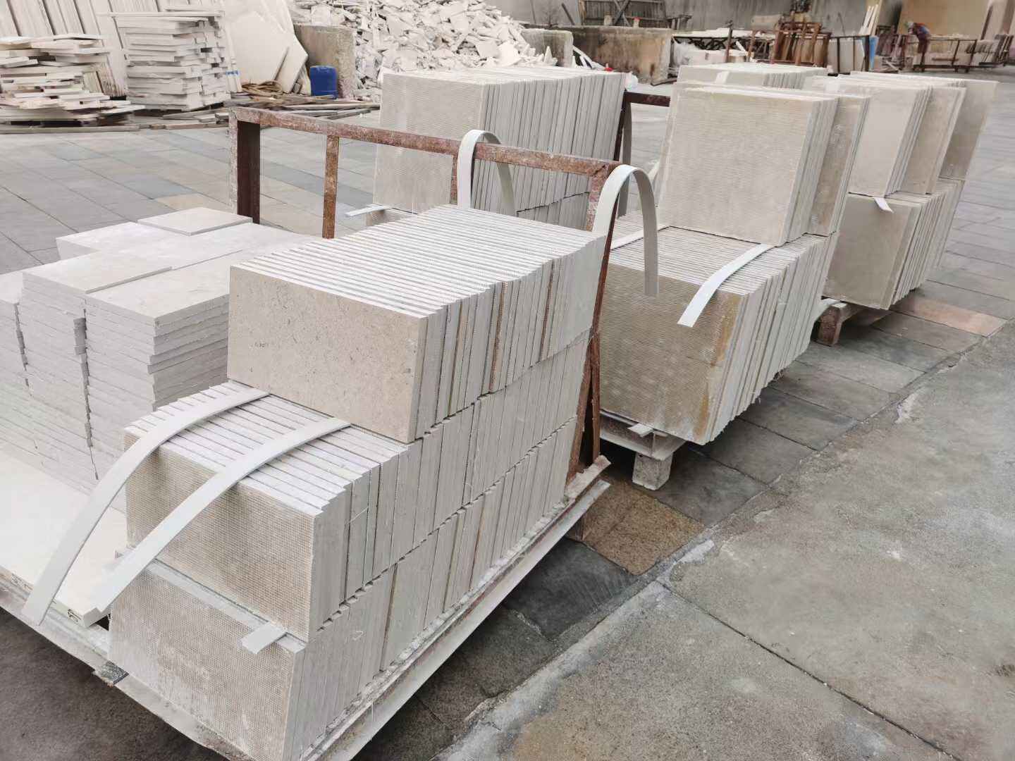 Sinai Pearl Limestone French Pattern Floor Tiles