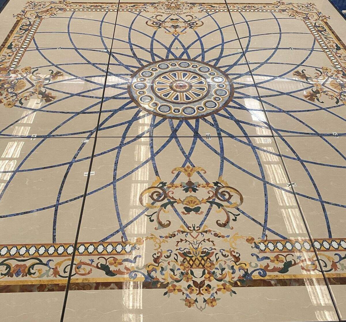 Har qanday joy uchun ajoyib marmar mozaika poydevor medalyonlari