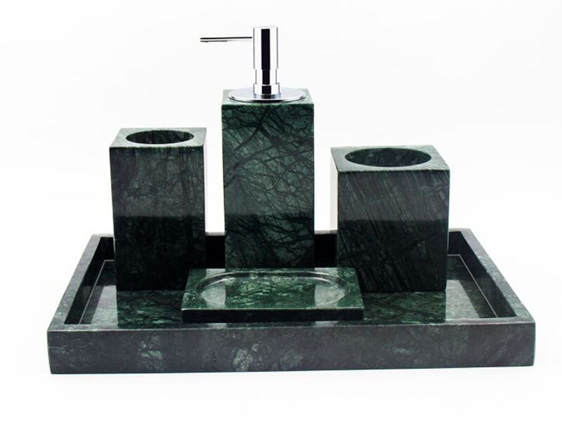 Hotel India Green Marble-badkamerset