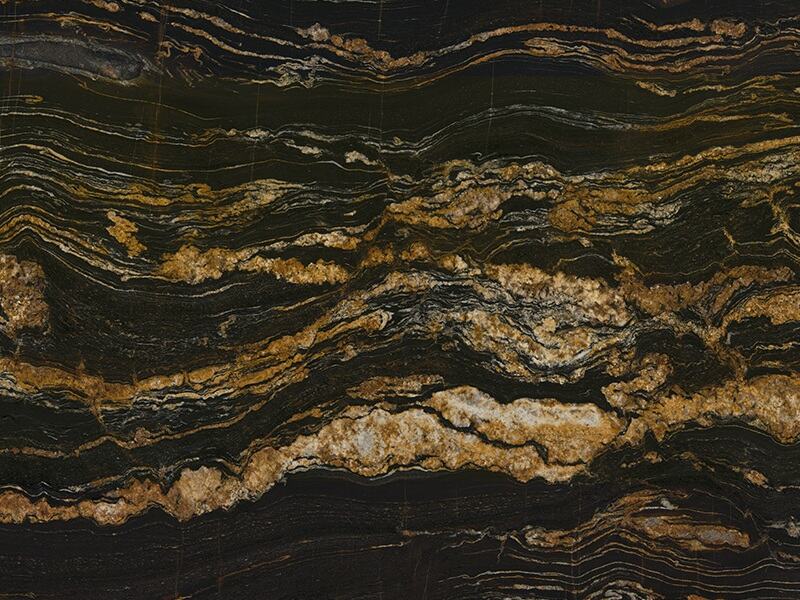Black Fusion Granite Slab