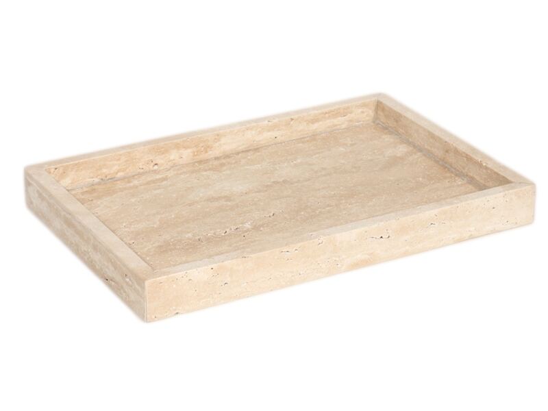 Beige travertijn vierkante dienblad leverancier