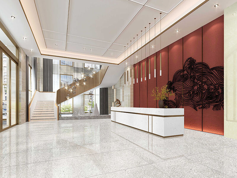 Artificial Stone Pearl White Epoxy Terrazzo Slab