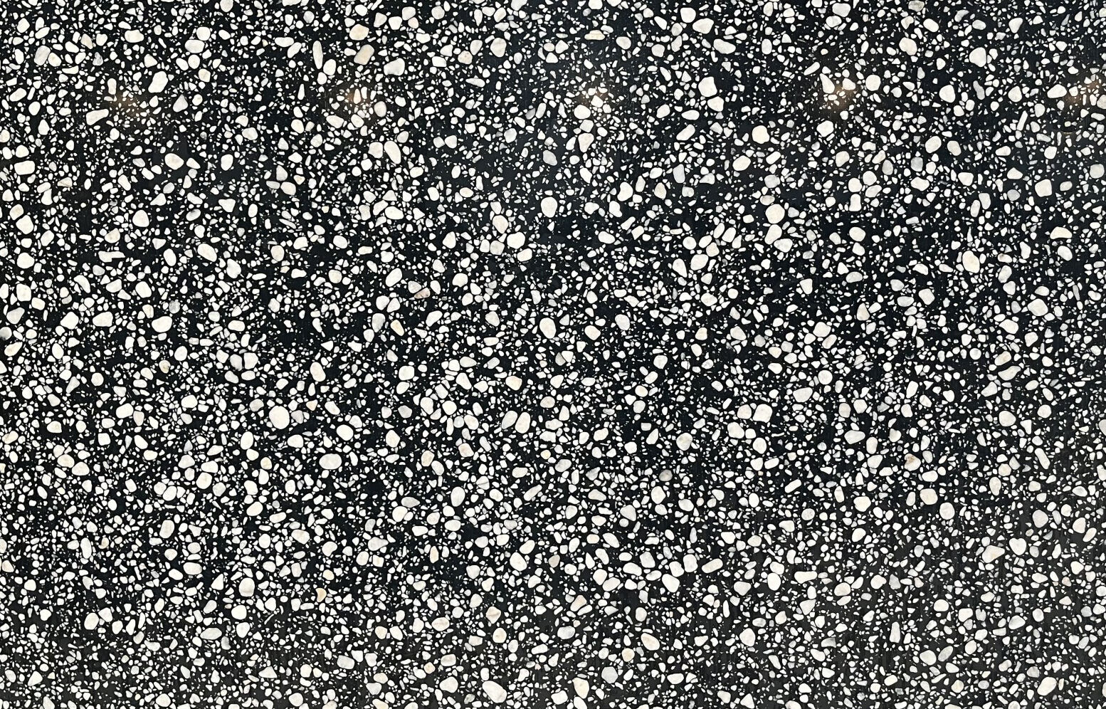 Black Inorganic Terrazzo with with White Particles