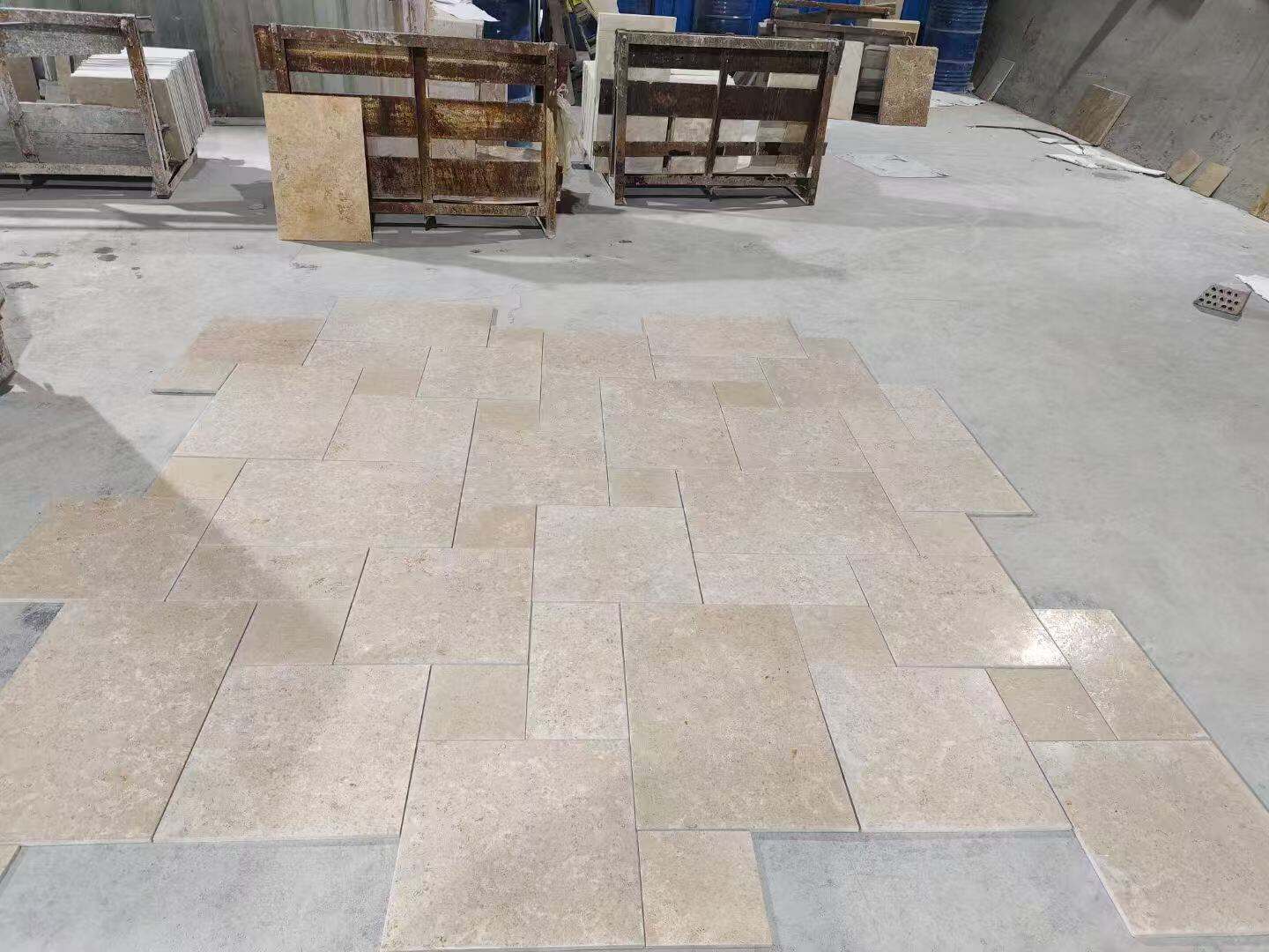 Sinai Pearl Limestone French Pattern Floor Tiles