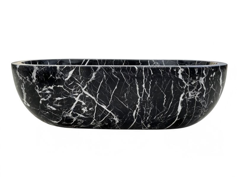 Leverancier van badkuipen voor de badkamer van Nero Marquina-marmer