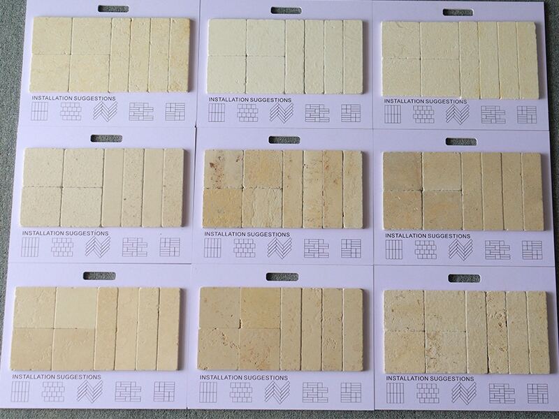 بلاطة حجر جيري بيج ذات سطح مُدوَّر