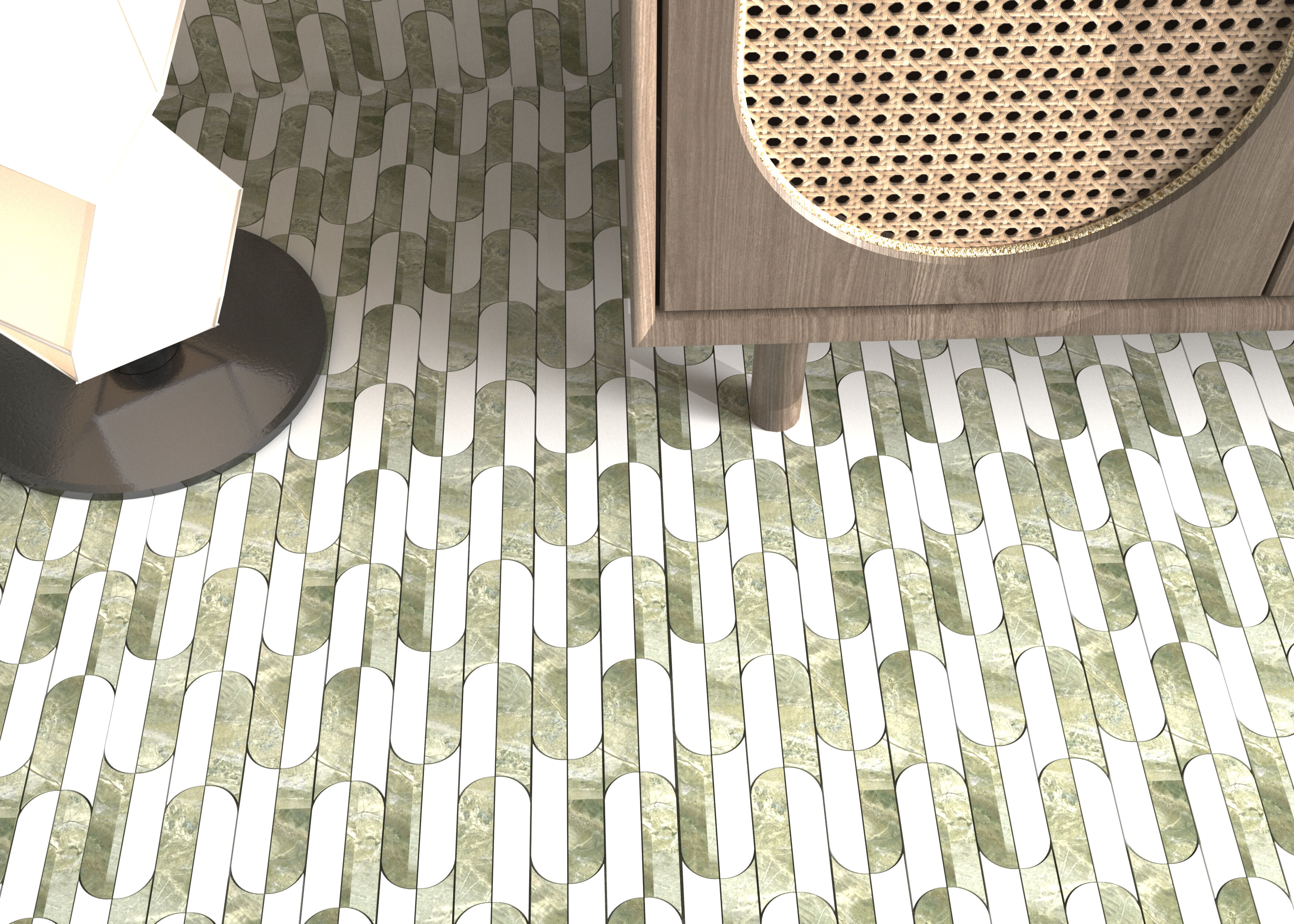 Ajoyib marmar mozaika yechimlarini kashf eting