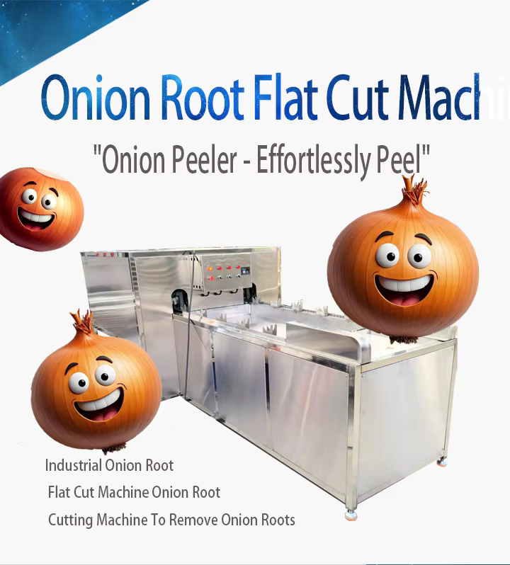 Commercial Onion Head Root Cutter Onion Peeling And Cutting Machine factory