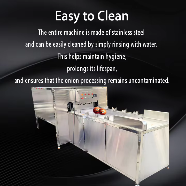 Commercial Onion Head Root Cutter Onion Peeling And Cutting Machine factory