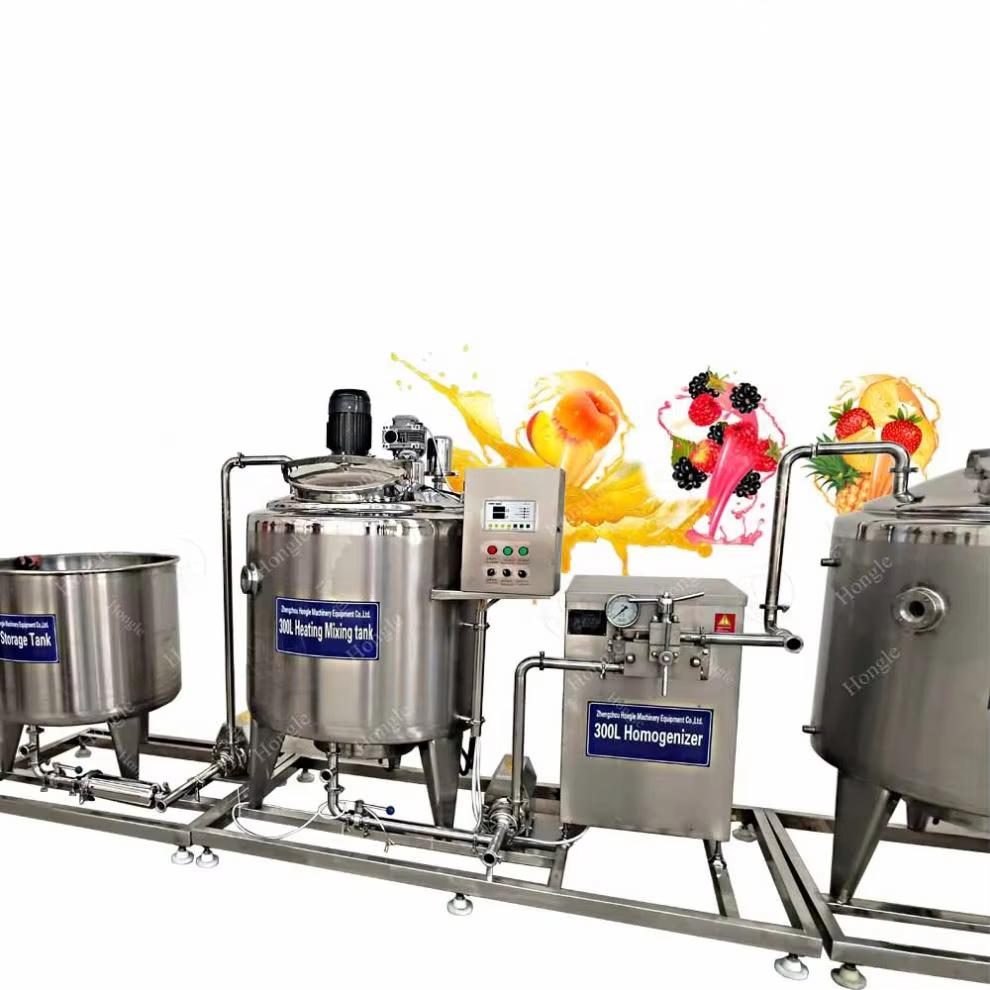 Full Automatic Milk Pasteurizer Machine 100L/150L/200L Pasteurized Milk Fruit Juice Pasteurization Machine Production Line